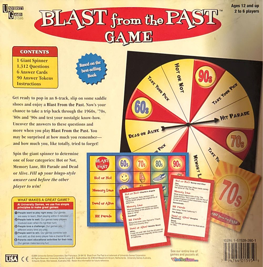 Blast from the Past  (2-6) board game collectible [Barcode 794764015959] - Main Image 2