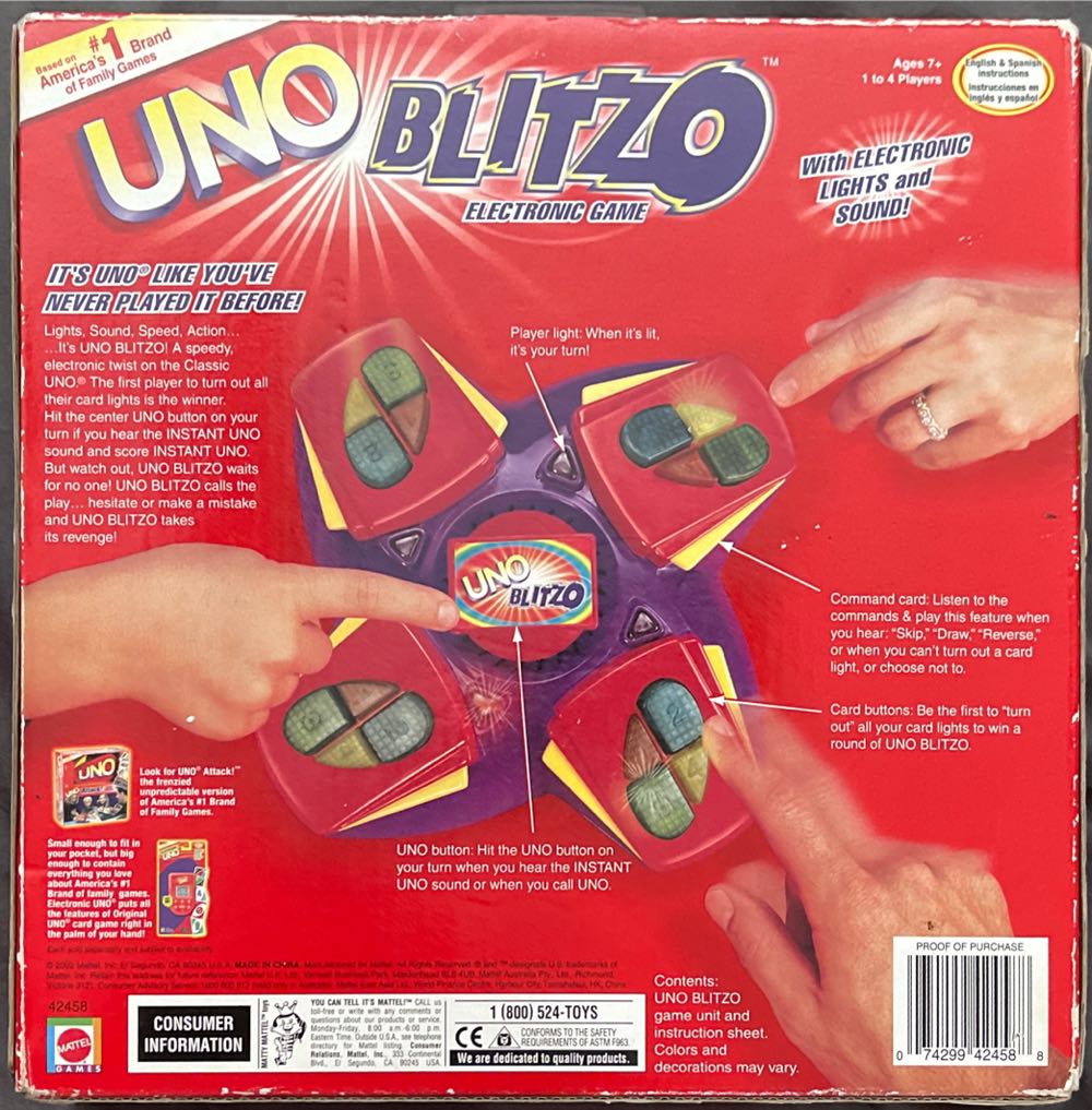 UNO: Blitzo  board game collectible [Barcode 074299424588] - Main Image 2