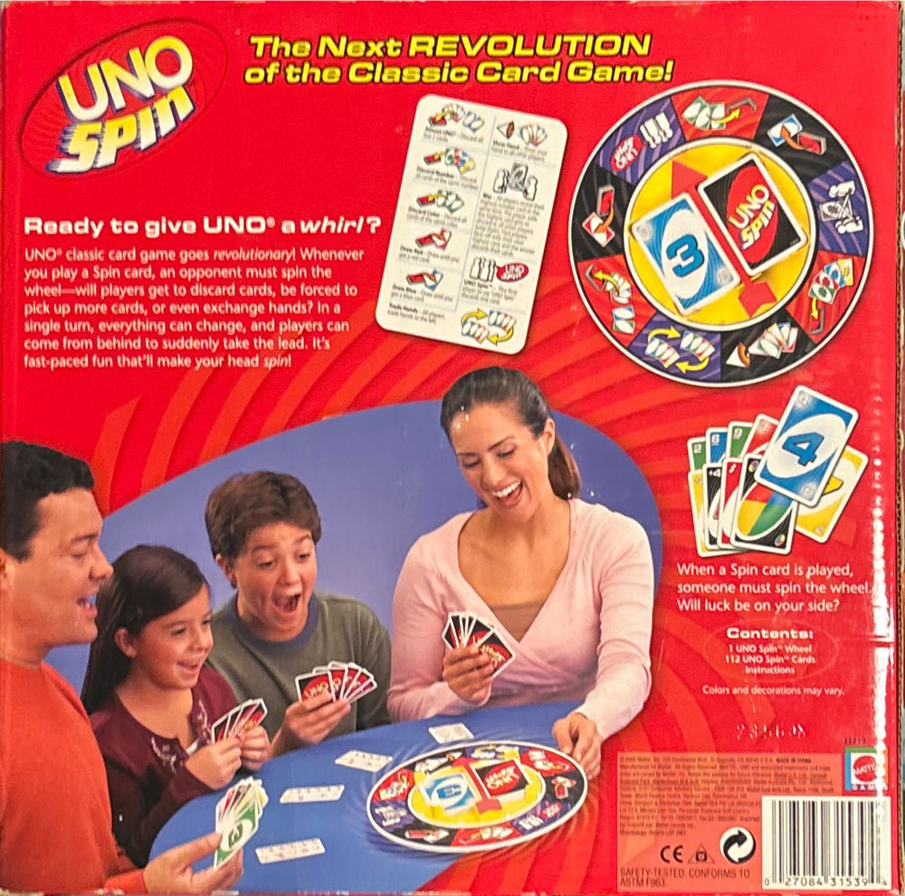 UNO: Spin  board game collectible [Barcode 490871013672] - Main Image 2
