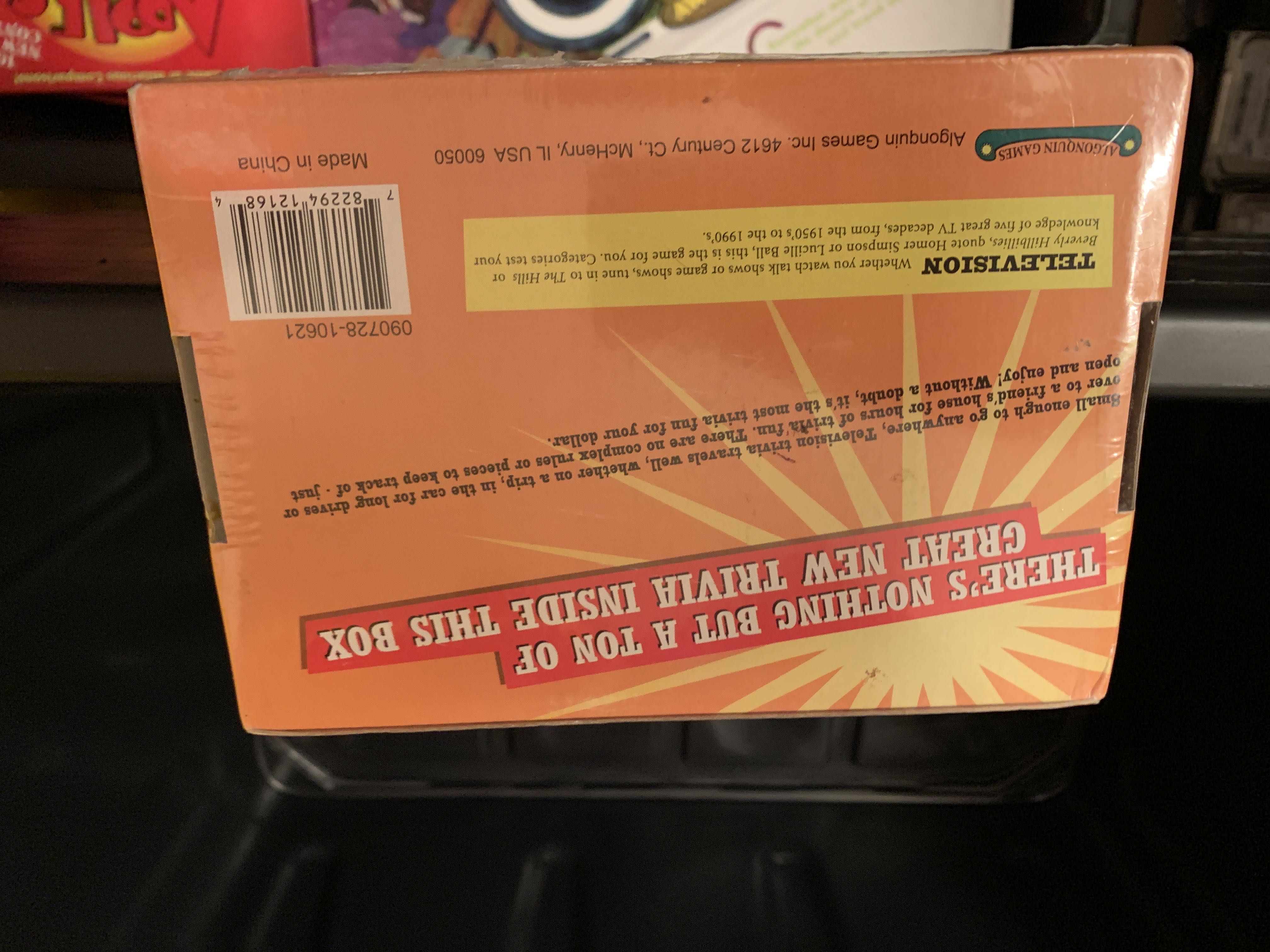 Television Trivia Game  board game collectible [Barcode 782294121684] - Main Image 2