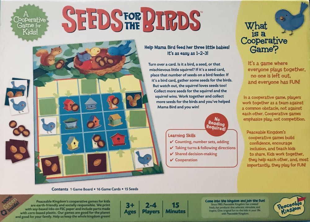 Seeds for the Birds  (2-4) board game collectible [Barcode 643356049547] - Main Image 3