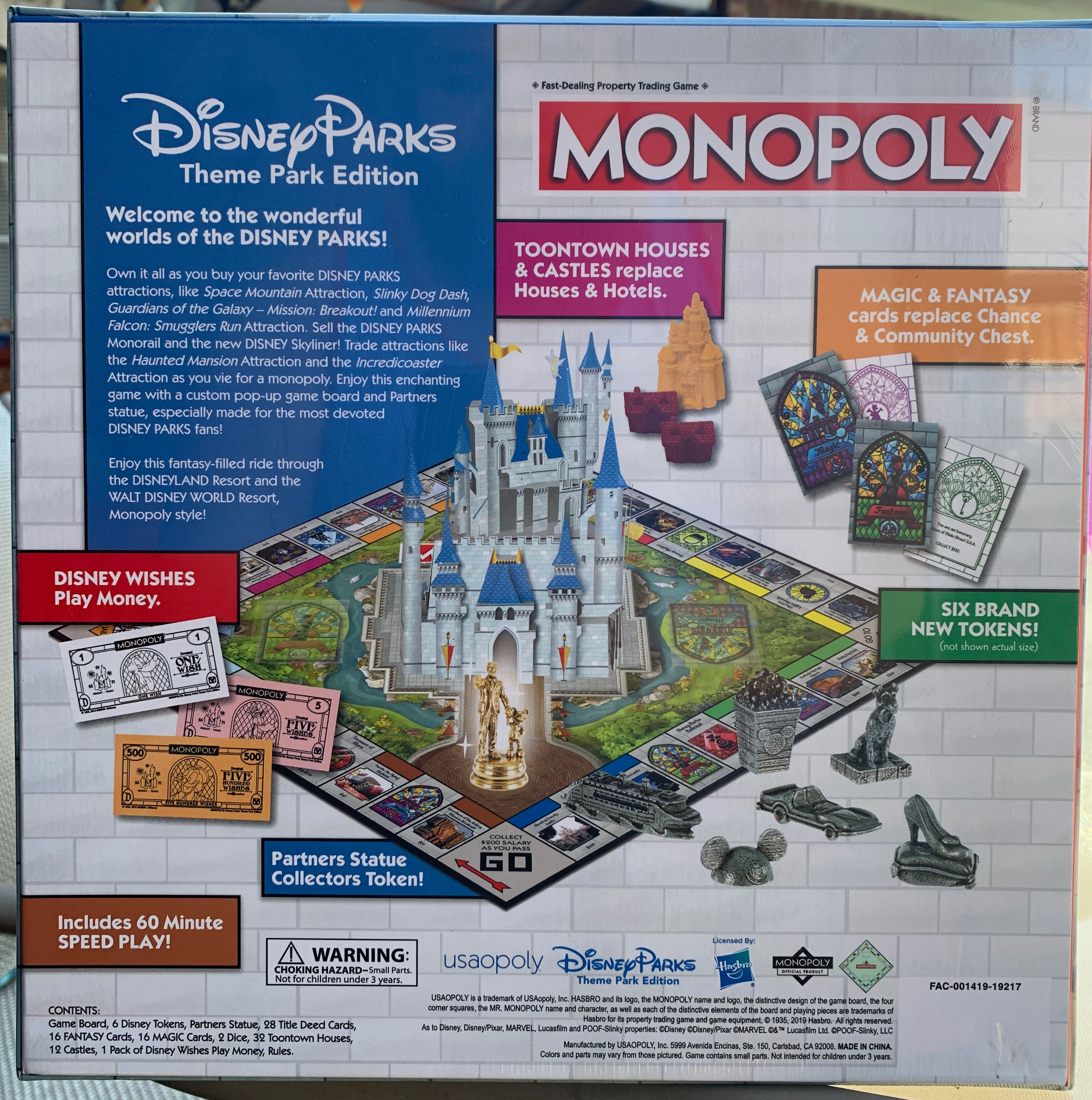 Monopoly Theme Park Edition  (6-8) board game collectible - Main Image 2