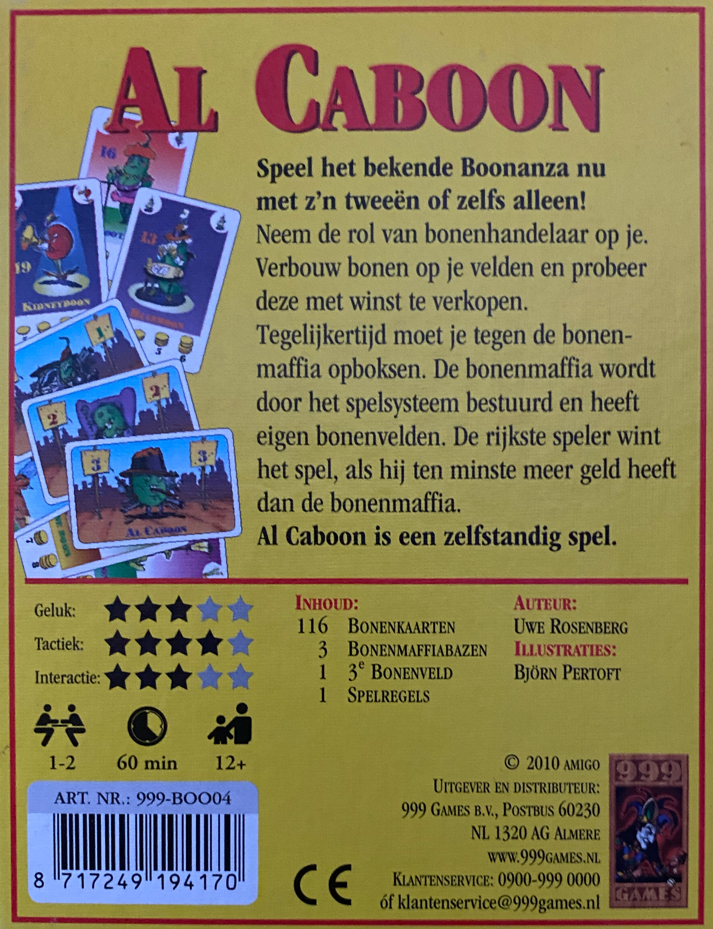 Al Caboon  (1-2) board game collectible [Barcode 8717249194170] - Main Image 2