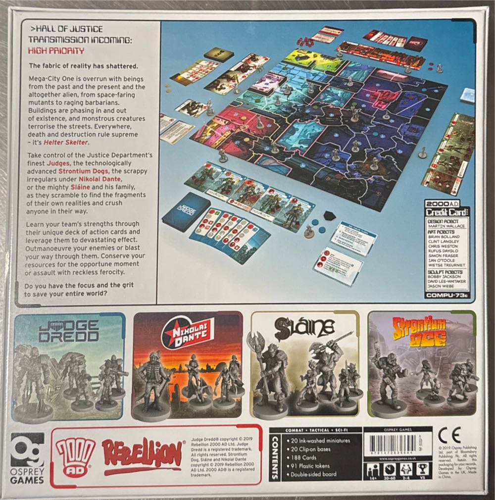 Judge Dredd: Helter Skelter  (2-4) board game collectible [Barcode 9781472836694] - Main Image 2