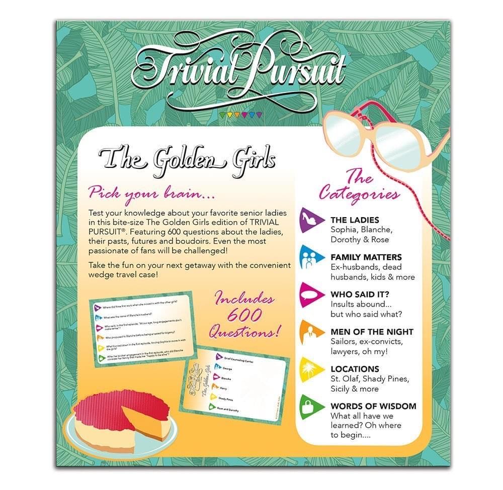 Golden Girls: Trivial Pursuit  (2+) board game collectible - Main Image 2