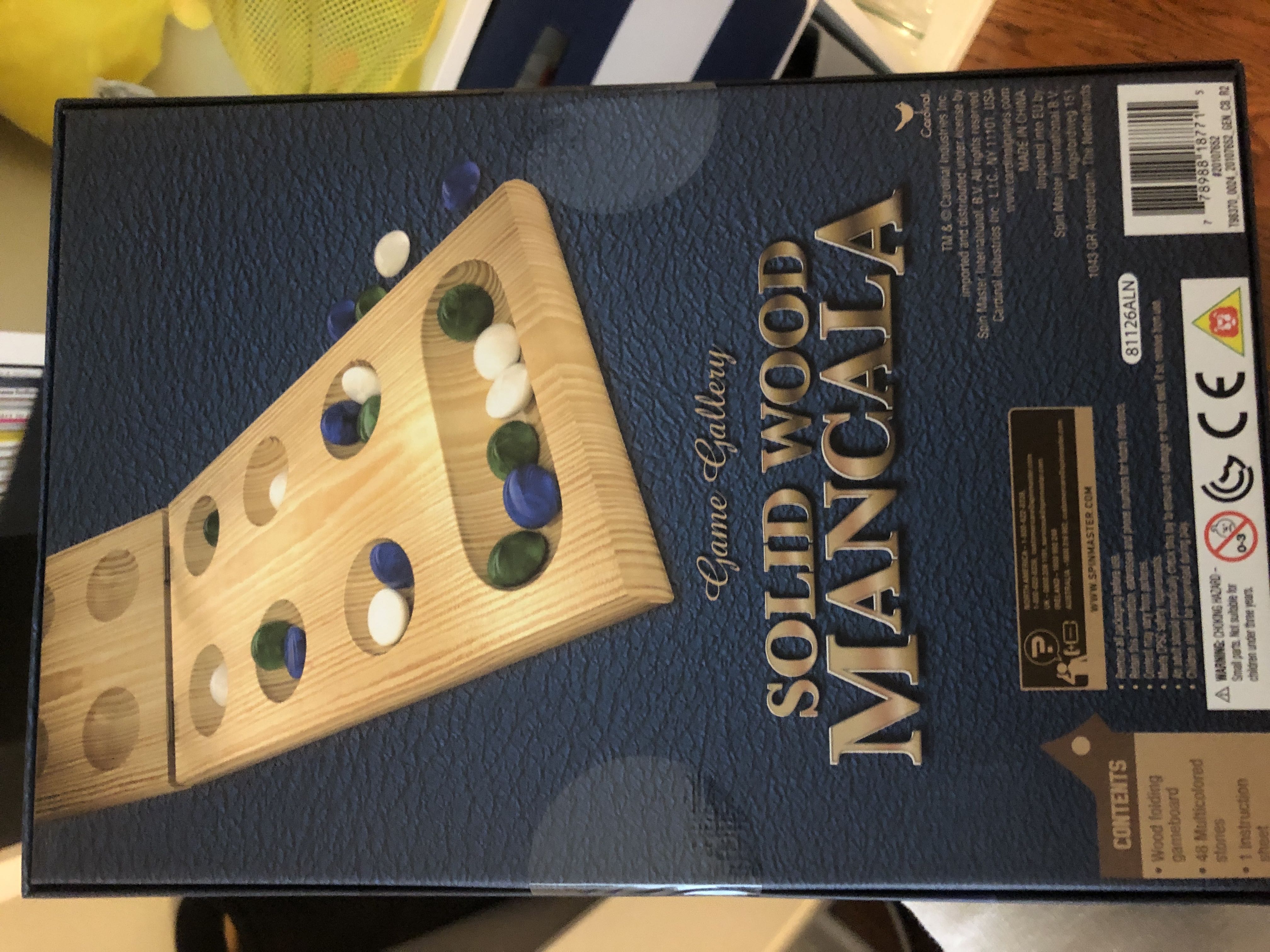 Mancala Solid Wood  (2+) board game collectible [Barcode 778988187715] - Main Image 2