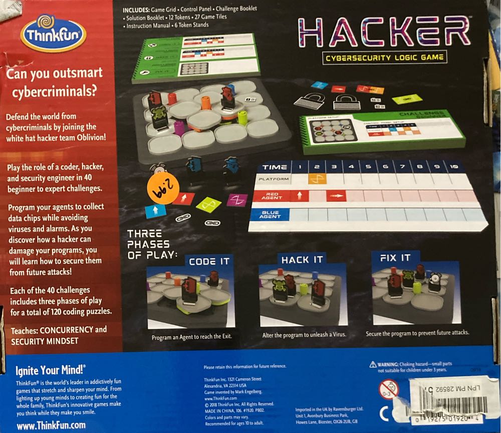 Hacker  (1) board game collectible [Barcode 019275019204] - Main Image 2