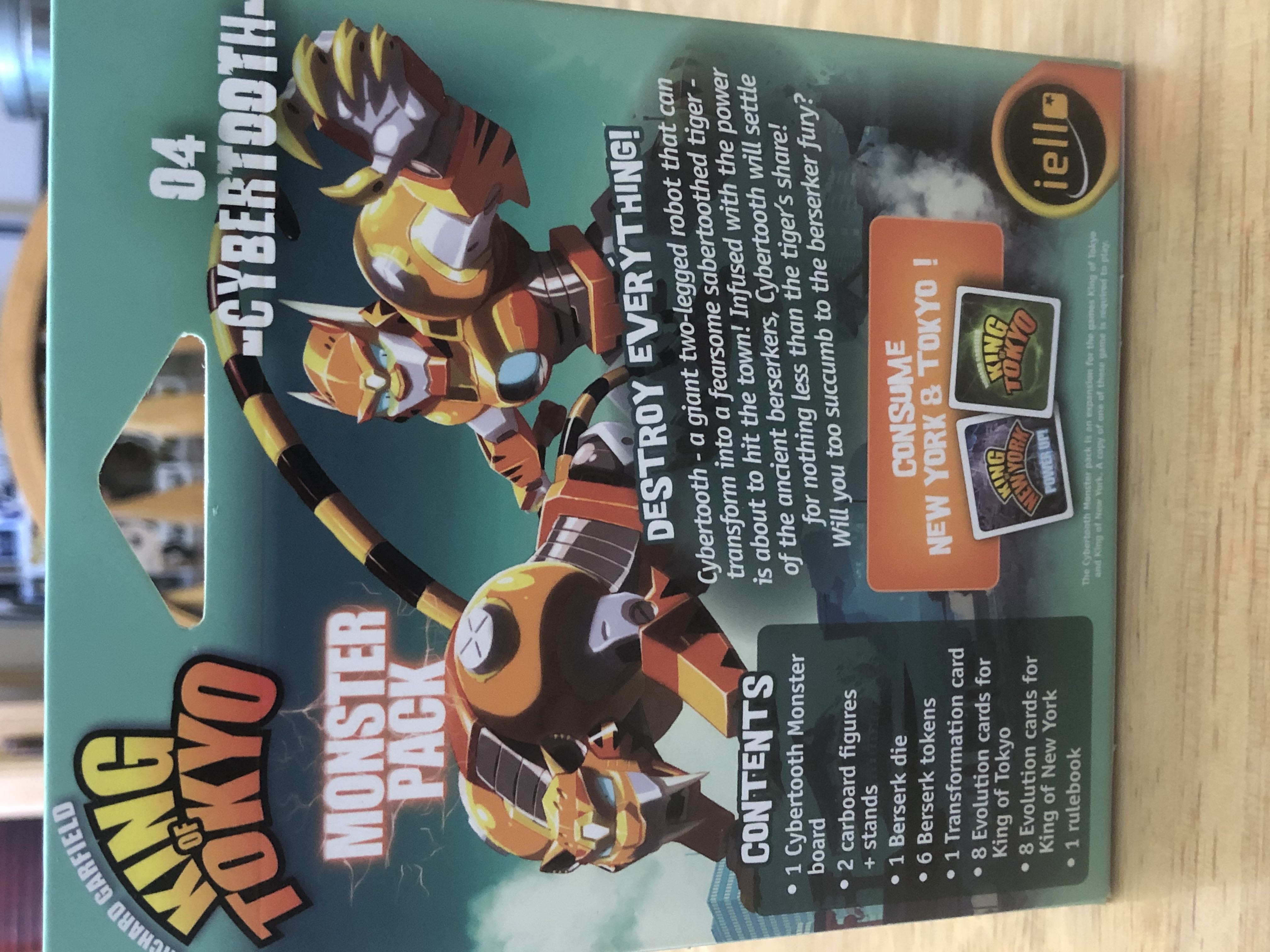 King Of Tokyo: Monster Pack Cybertooth  (2-6) board game collectible - Main Image 2