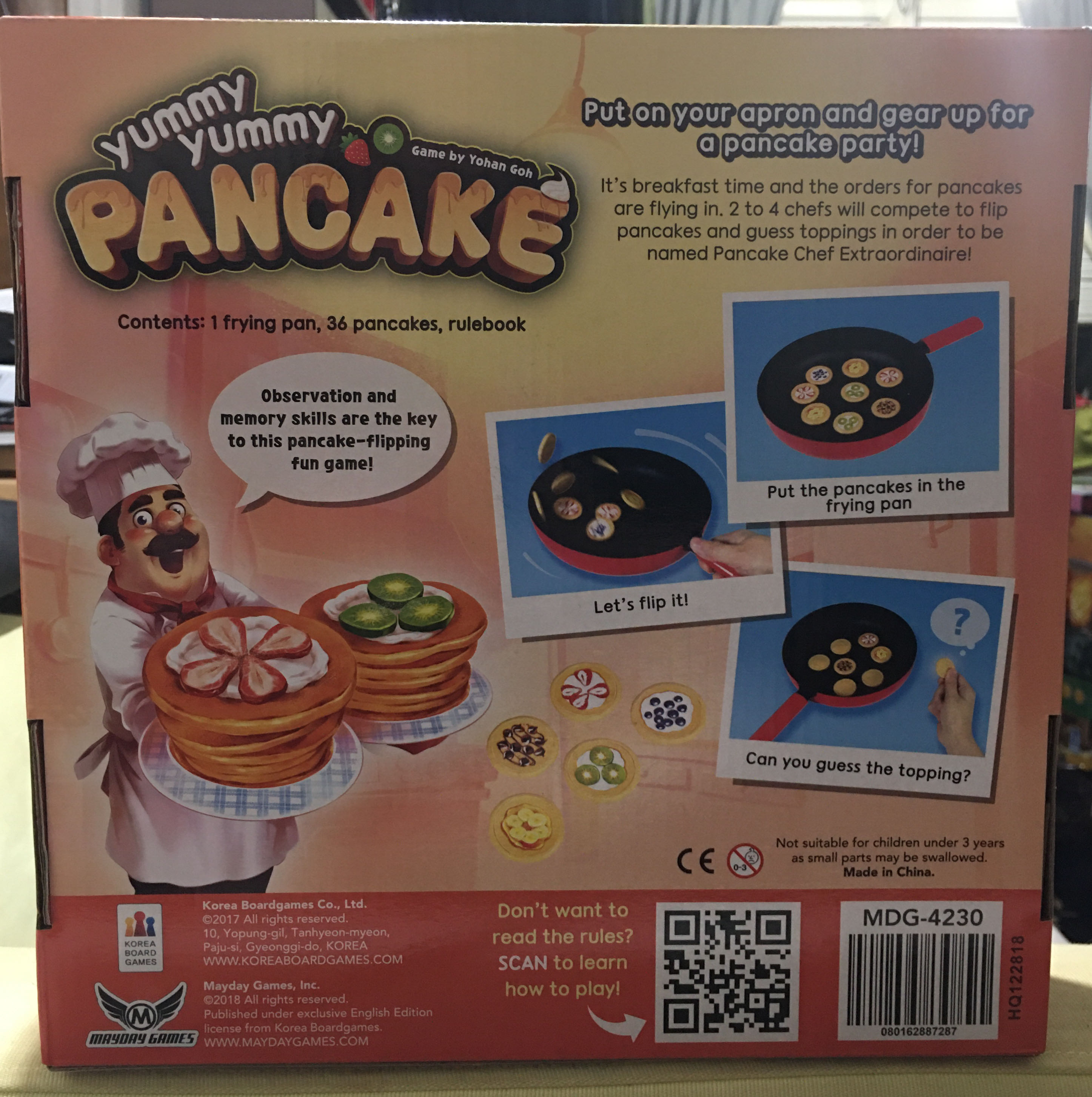Yummy Yummy Pancake  (2-4) board game collectible [Barcode 080162887287] - Main Image 2