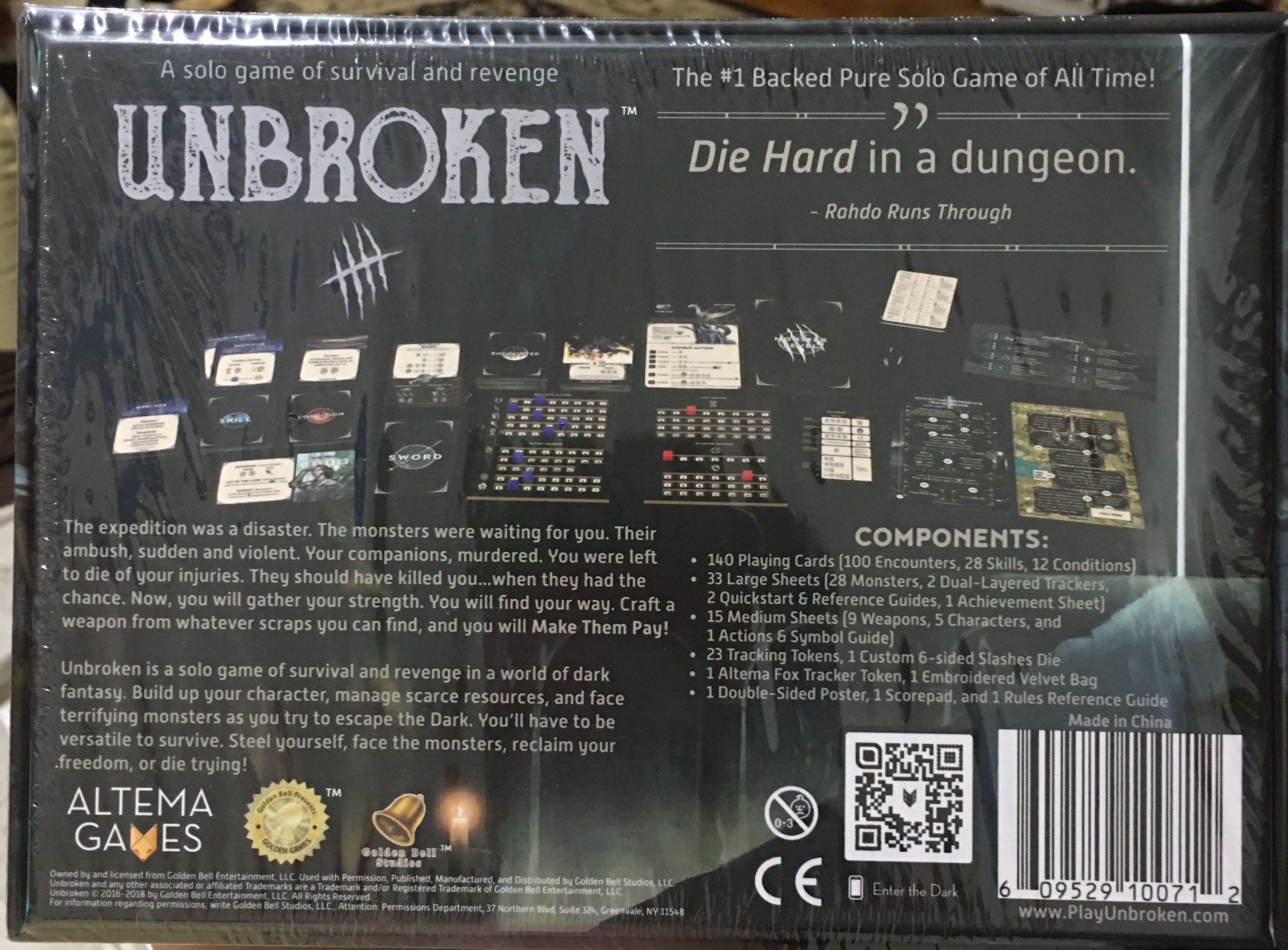 Unbroken  (1) board game collectible [Barcode 609529100712] - Main Image 2