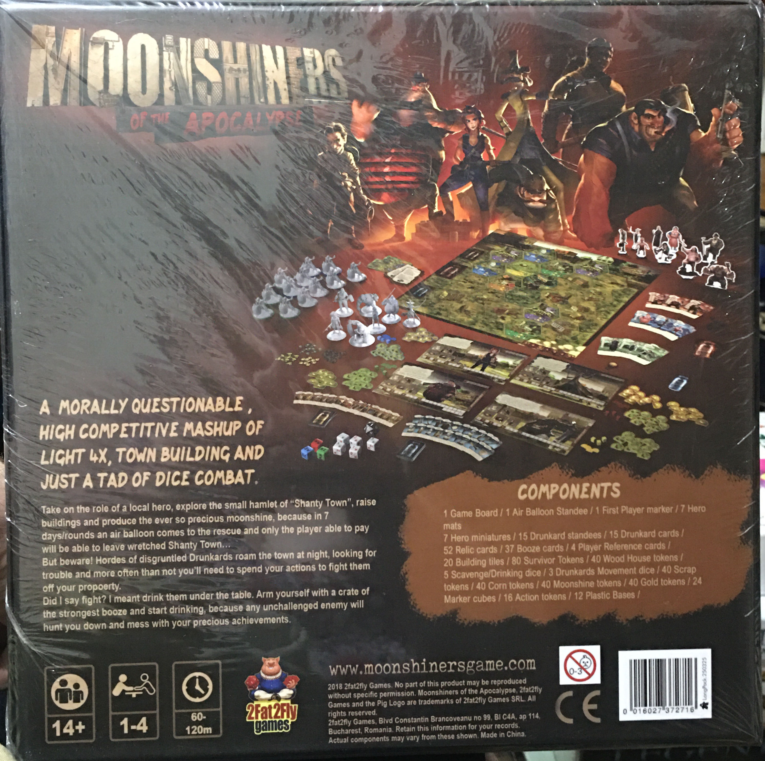 Moonshiners of the Apocalypse  (1-4) board game collectible [Barcode 016027372716] - Main Image 2