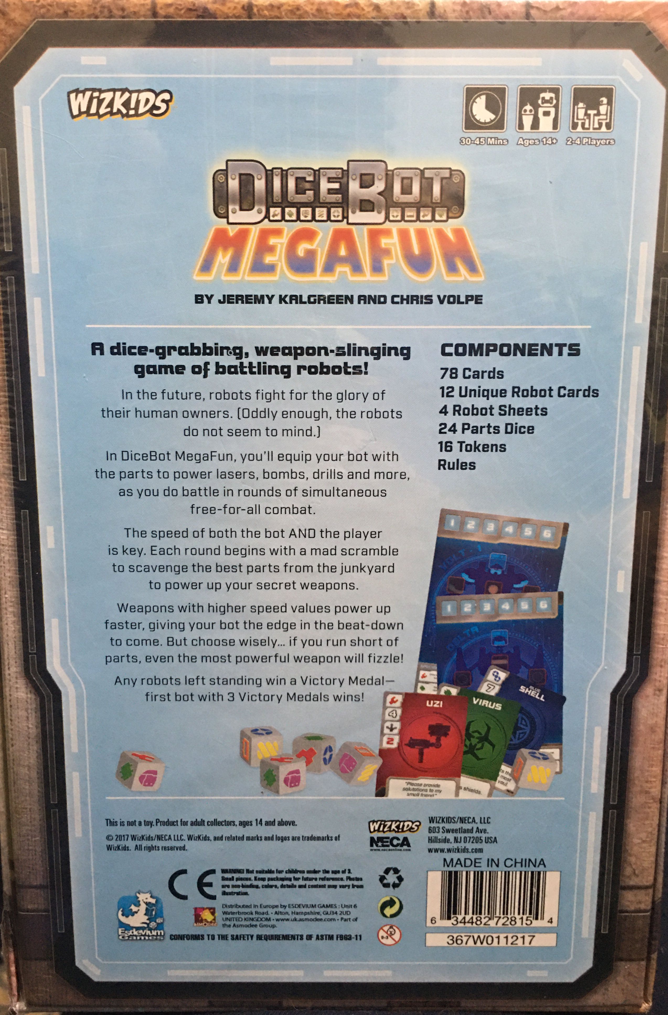 Dice Bot Mega Fun  (2-4) board game collectible [Barcode 634482728154] - Main Image 2