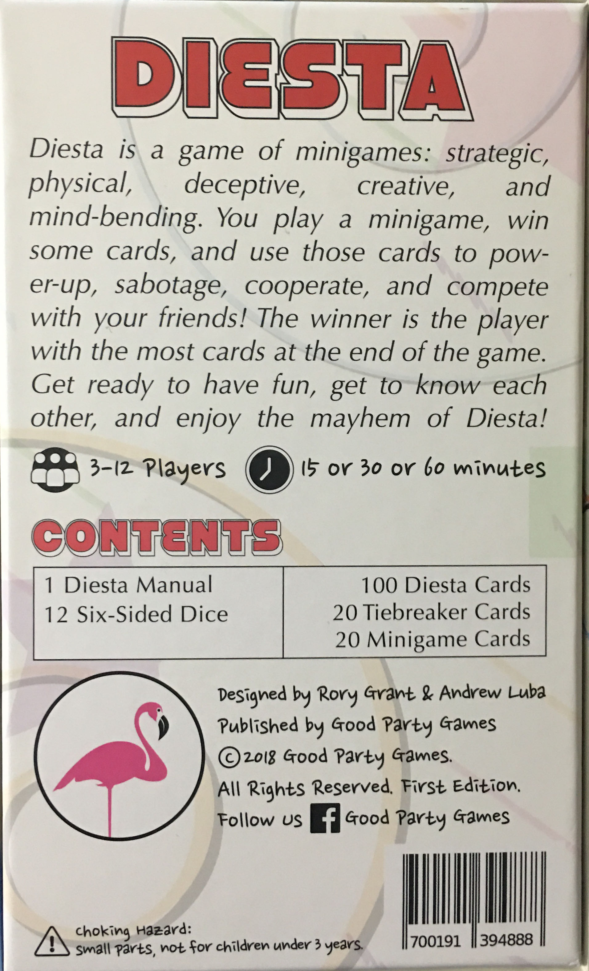 Diesta  (3-12) board game collectible [Barcode 700191394888] - Main Image 2