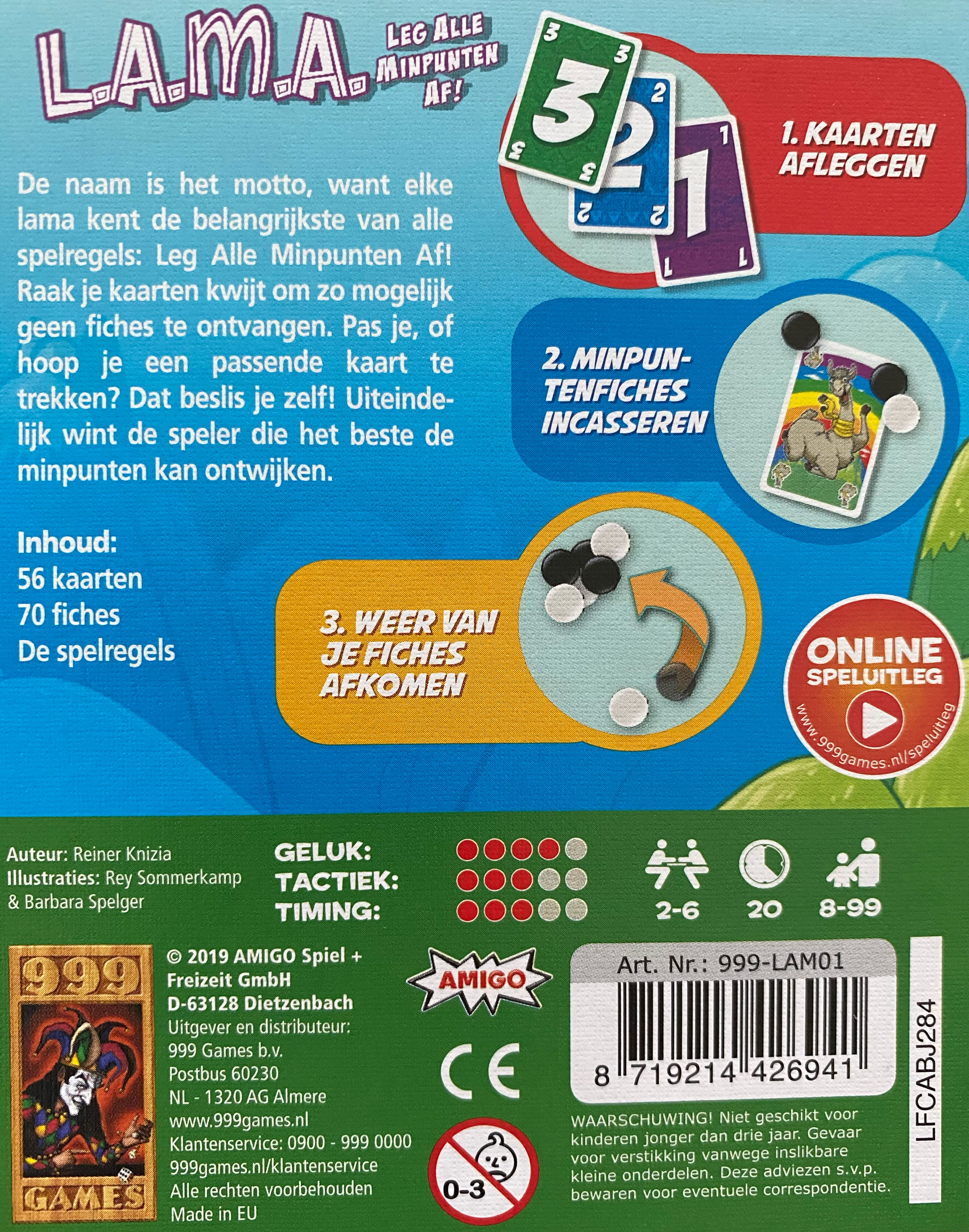 Lama  (2-6) board game collectible [Barcode 8719214426941] - Main Image 2