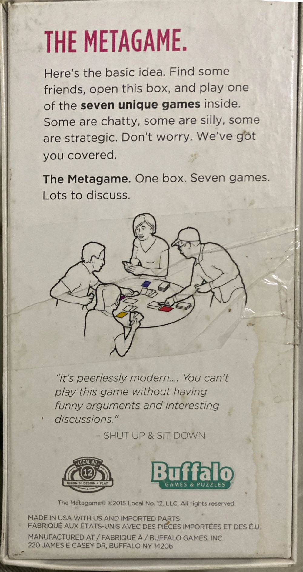 Metagame  (2+) board game collectible [Barcode 079346001675] - Main Image 2