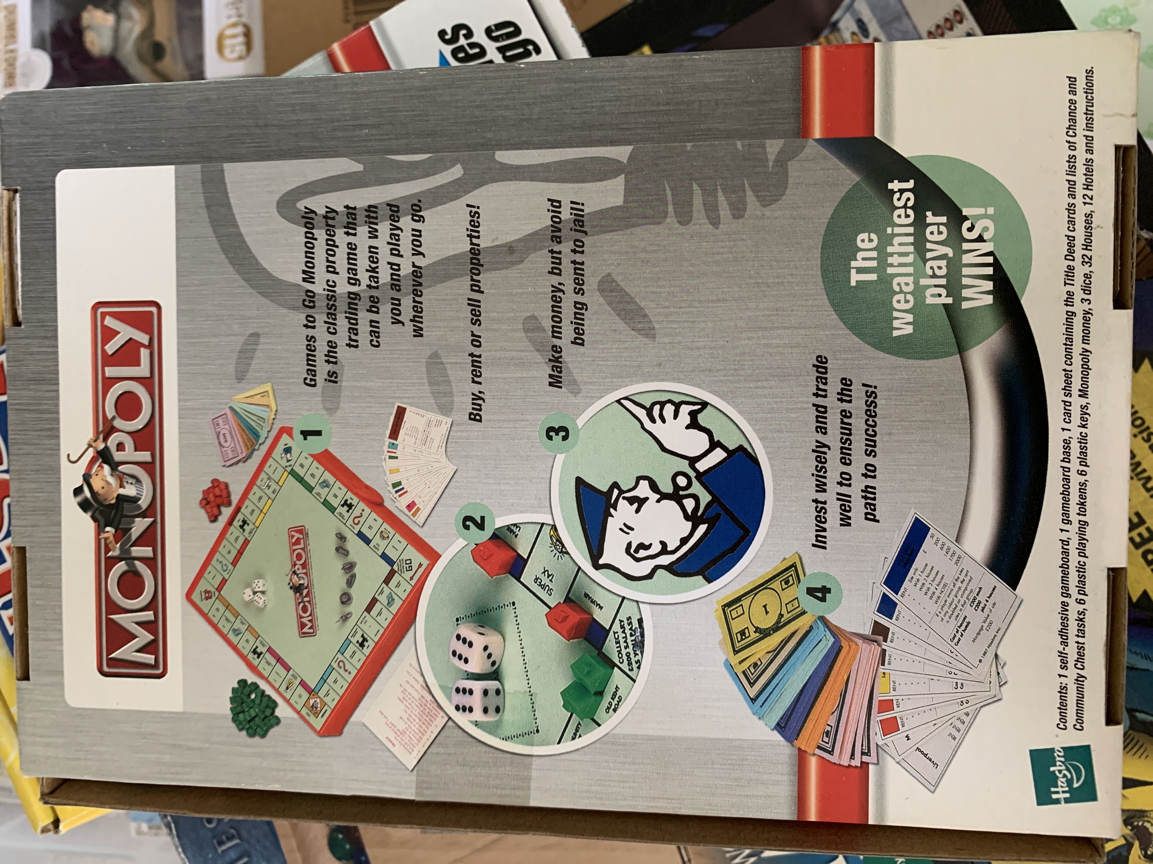 Monopoly Travel  (2-6) board game collectible [Barcode 5023117693656] - Main Image 2