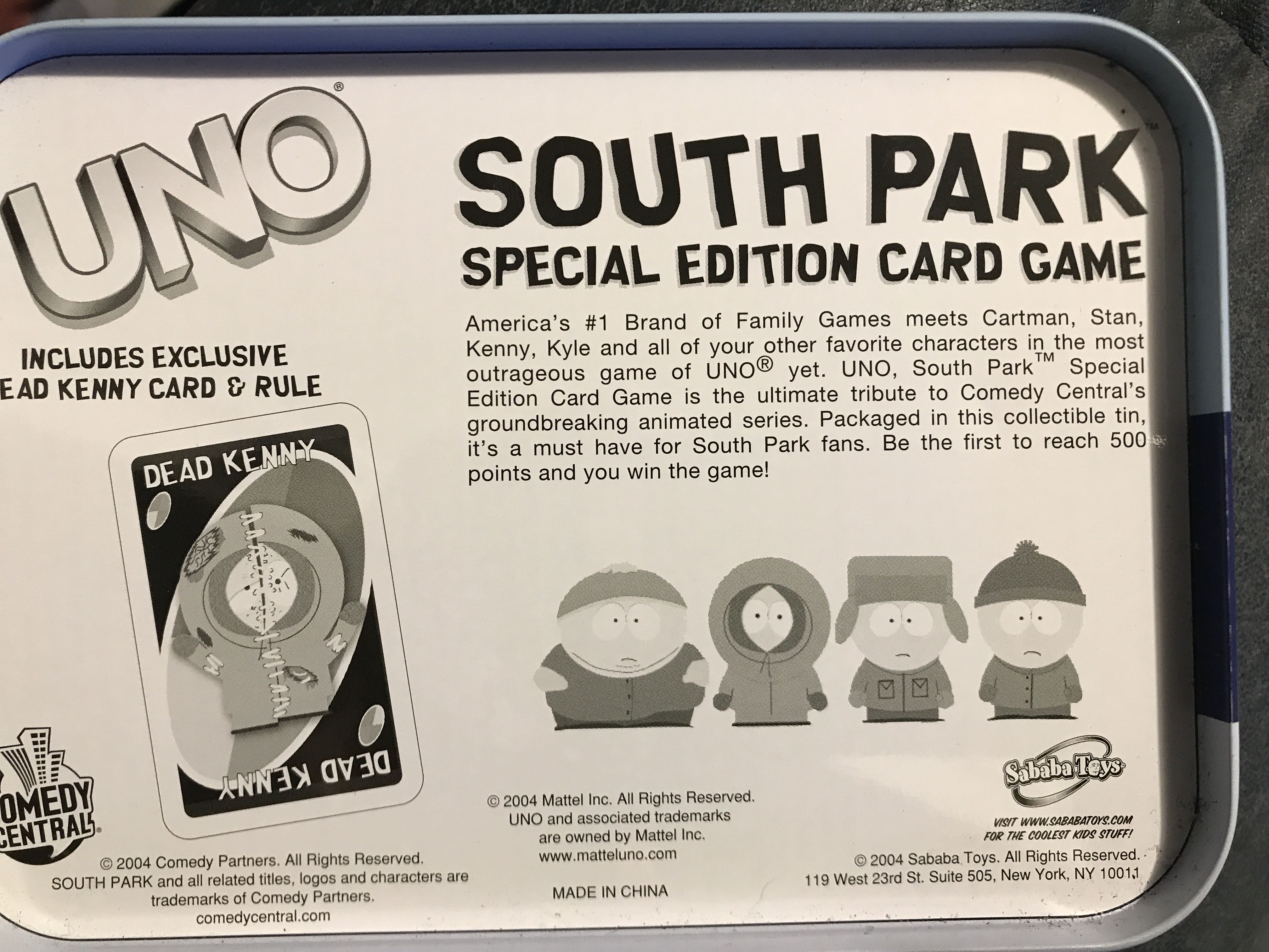 Uno South Park  board game collectible - Main Image 2