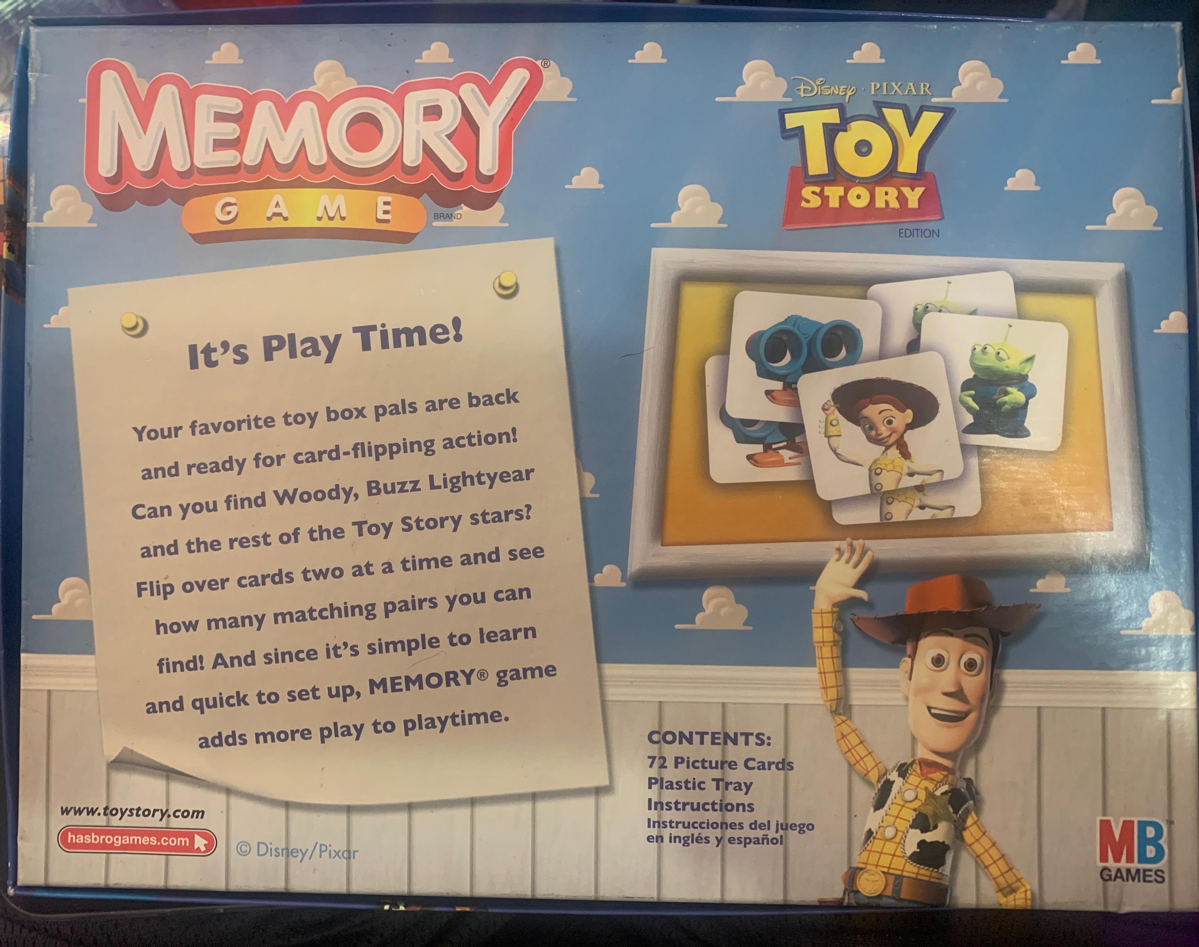 Memory-Toy Story  (1 or More) board game collectible [Barcode 653569432470] - Main Image 2