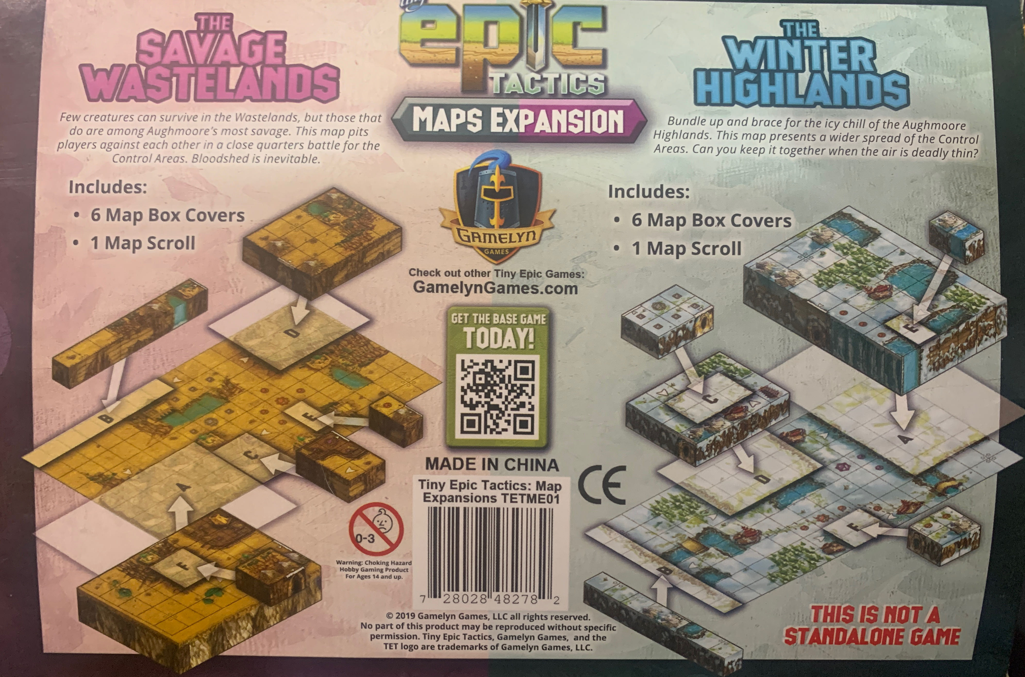Tiny Epic Tactics: Maps Expansion  (1-4) board game collectible [Barcode 728028482782] - Main Image 2