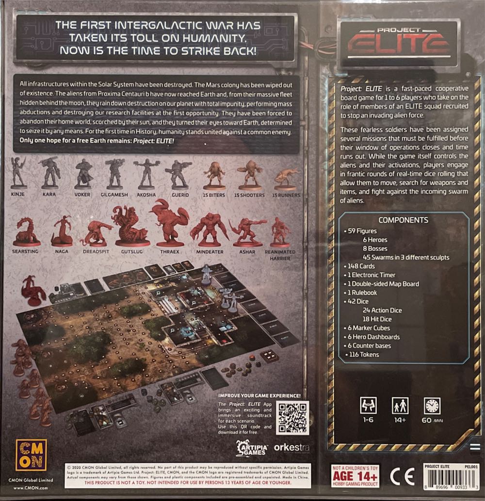 Project ELITE  (1-6) board game collectible [Barcode 889696009333] - Main Image 2