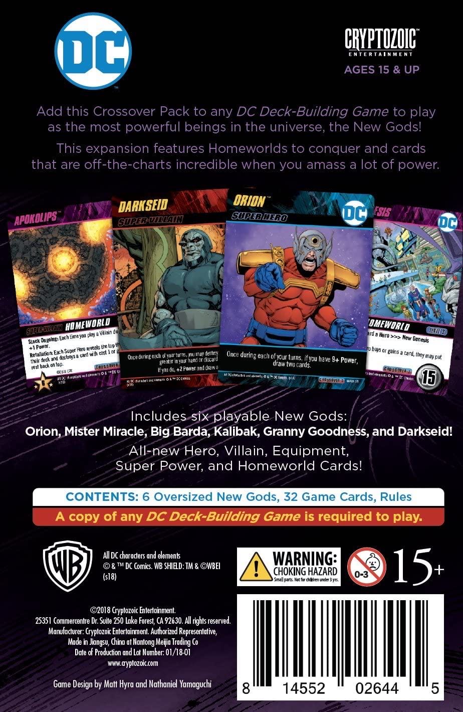 DC Deck-Building Game: Crossover Pack 7: New Gods  (2-5) board game collectible [Barcode 814552026445] - Main Image 2
