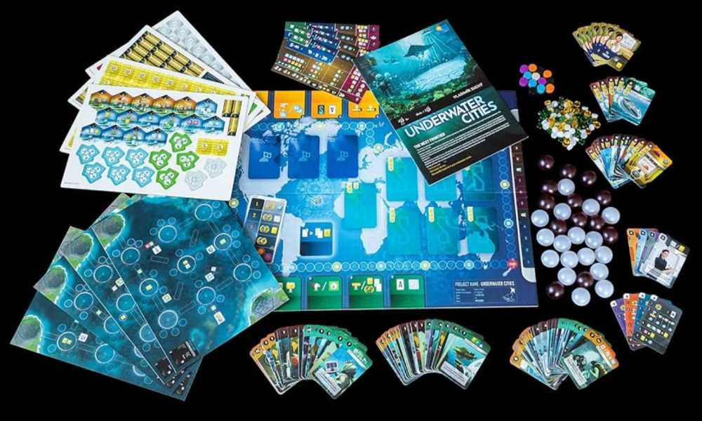 Underwater Cities  (1-4) board game collectible [Barcode 655132005647] - Main Image 3