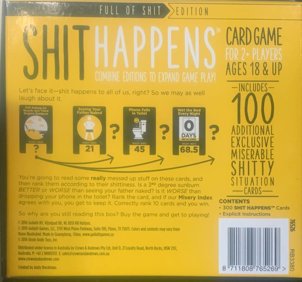 Shit Happens  (2+) board game collectible [Barcode 8711808765269] - Main Image 2