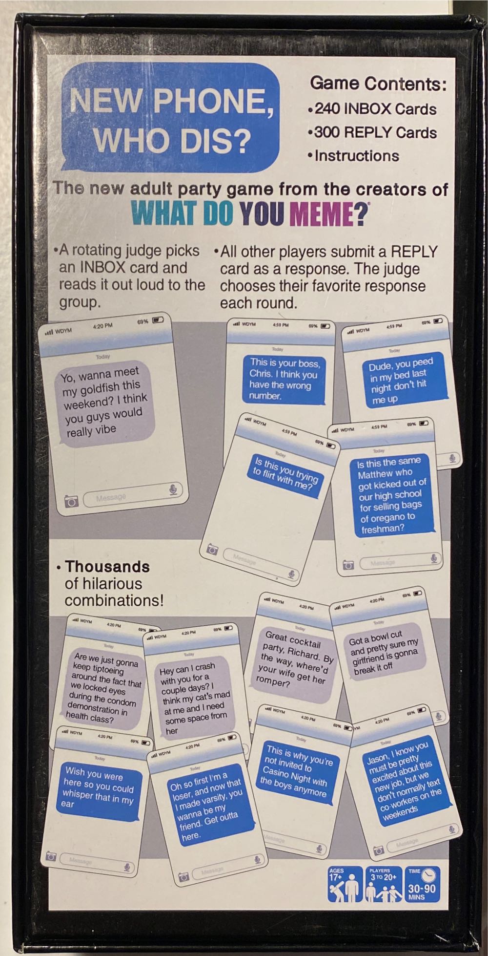 Meme: New Phone, Who Dis?  (3-20+) board game collectible [Barcode 810816030302] - Main Image 2