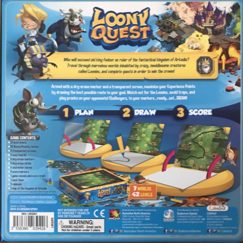 Loony Quest  (2-5) board game collectible [Barcode 3558380039426] - Main Image 2