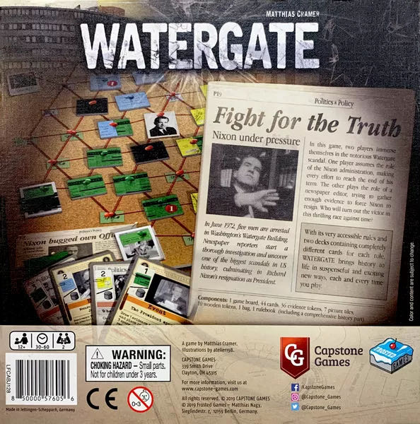 Watergate  (2) board game collectible [Barcode 850000576056] - Main Image 2