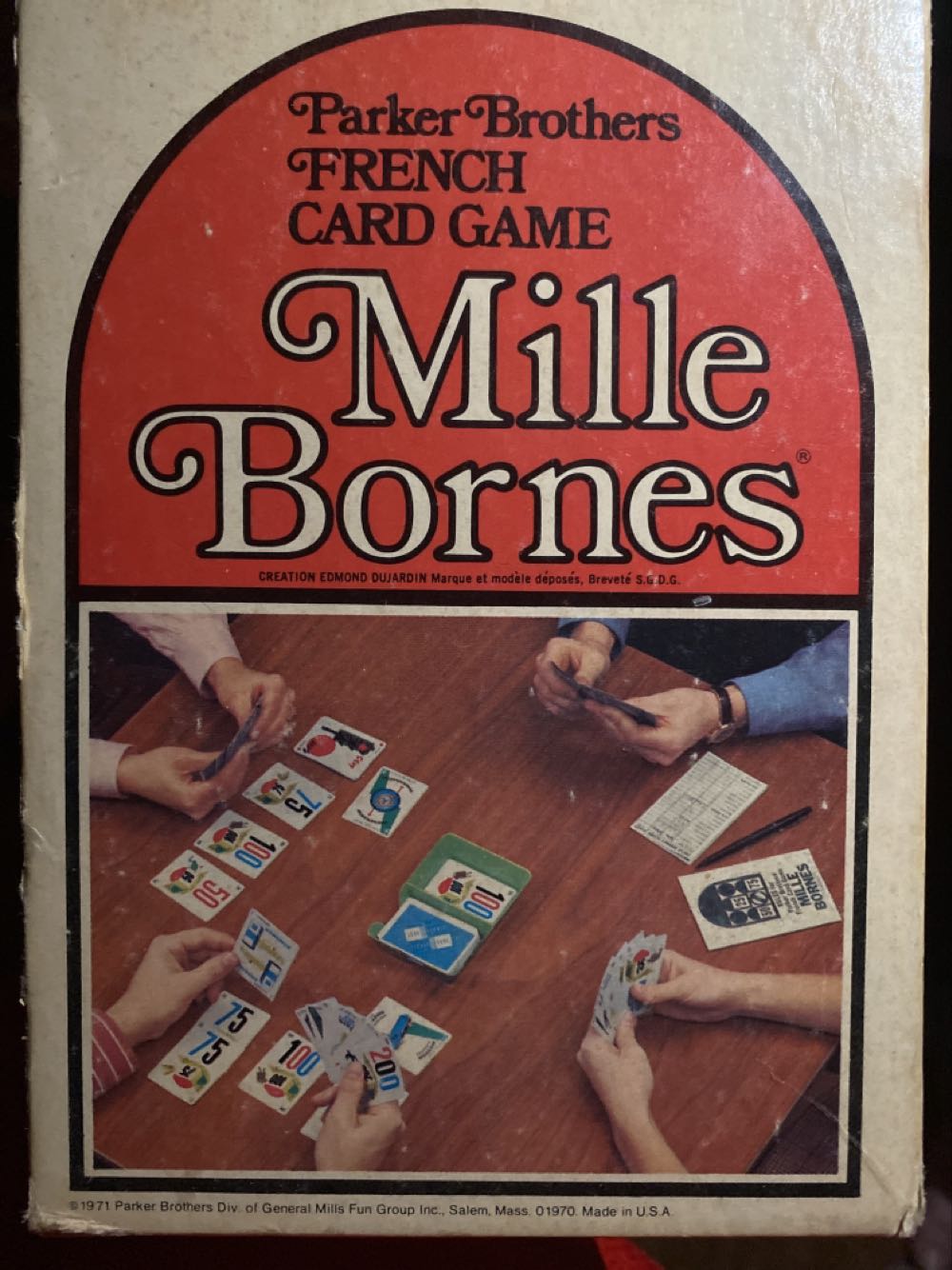 Mille Bornes: The French Auto Race Card Game  board game collectible - Main Image 2