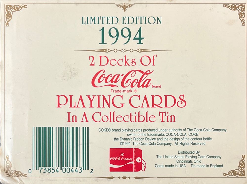 Playing Cards: COCA-COLA NOSTALGIA 2-Pack  (N/A) board game collectible [Barcode 073854004432] - Main Image 2