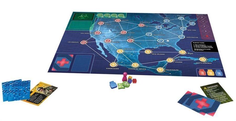 Pandemic: Hot Zone North America  (2-4) board game collectible [Barcode 841333111045] - Main Image 3