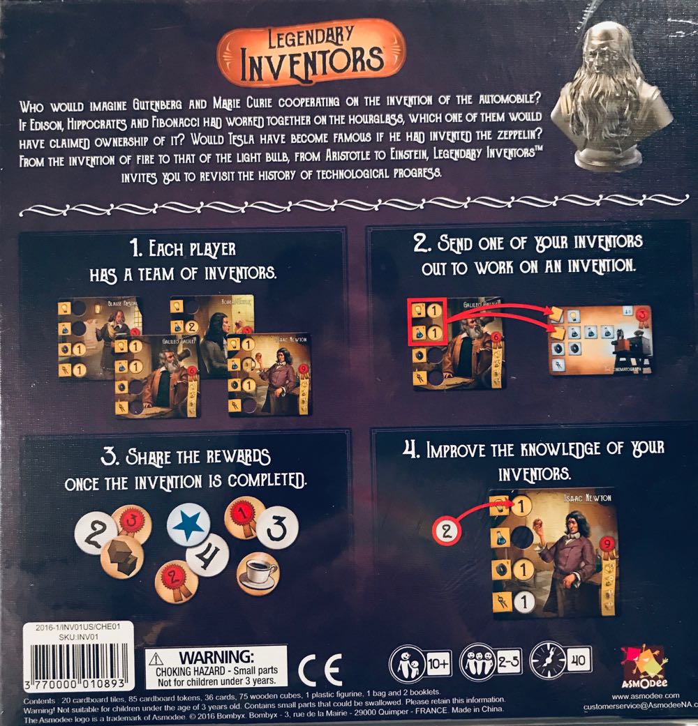 Legendary Inventors  (2-5) board game collectible [Barcode 3770000010893] - Main Image 2