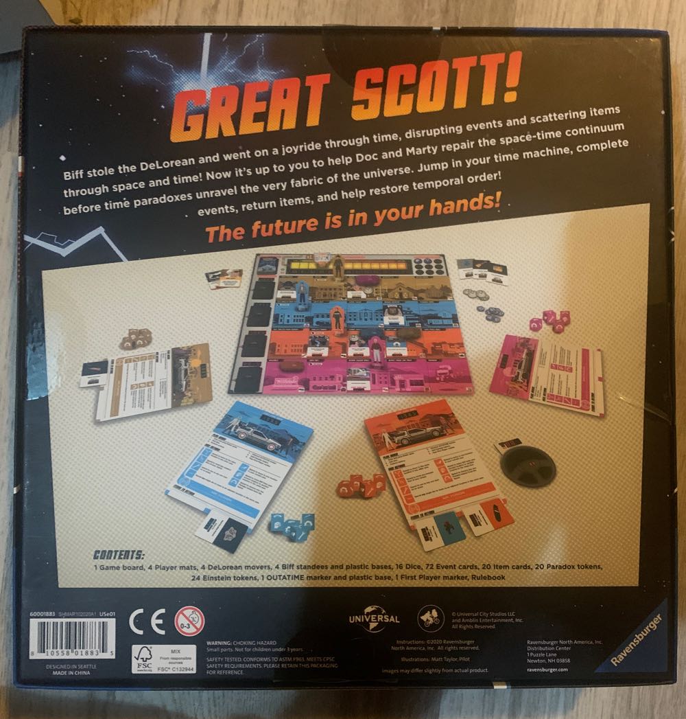 Back to the Future: Dice Through Time  (2-4) board game collectible [Barcode 810558018835] - Main Image 2