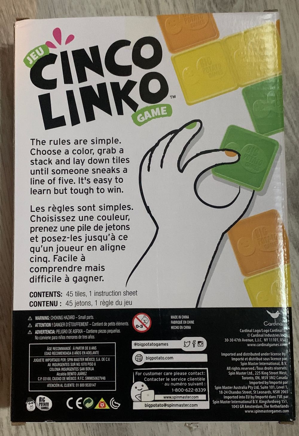 Cinco Linko  (2-3) board game collectible [Barcode 778988277232] - Main Image 2
