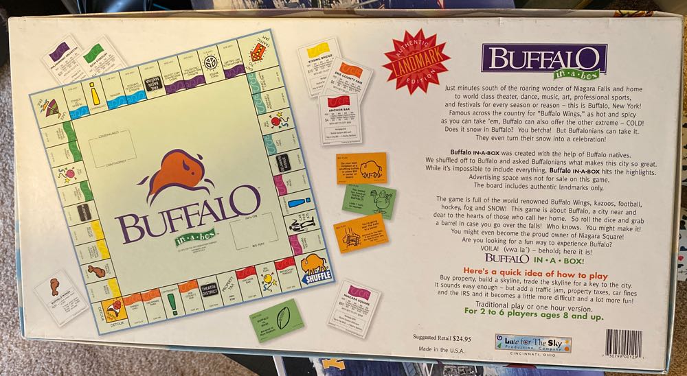 Buffalo-opoly  (2-6) board game collectible [Barcode 730799001291] - Main Image 2