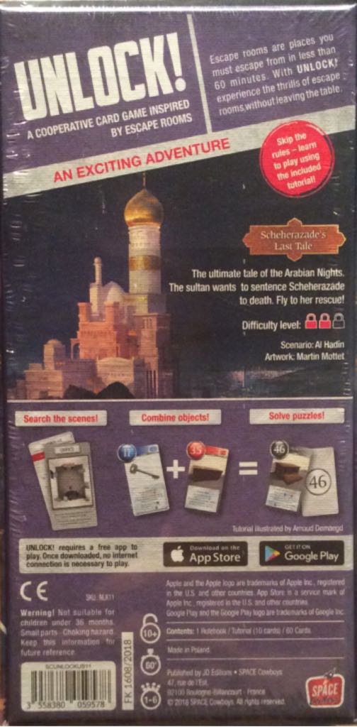 Unlock! Exotic Adventures Scheherazade’s Last Tale  (1 - 6) board game collectible [Barcode 3558380059578] - Main Image 2