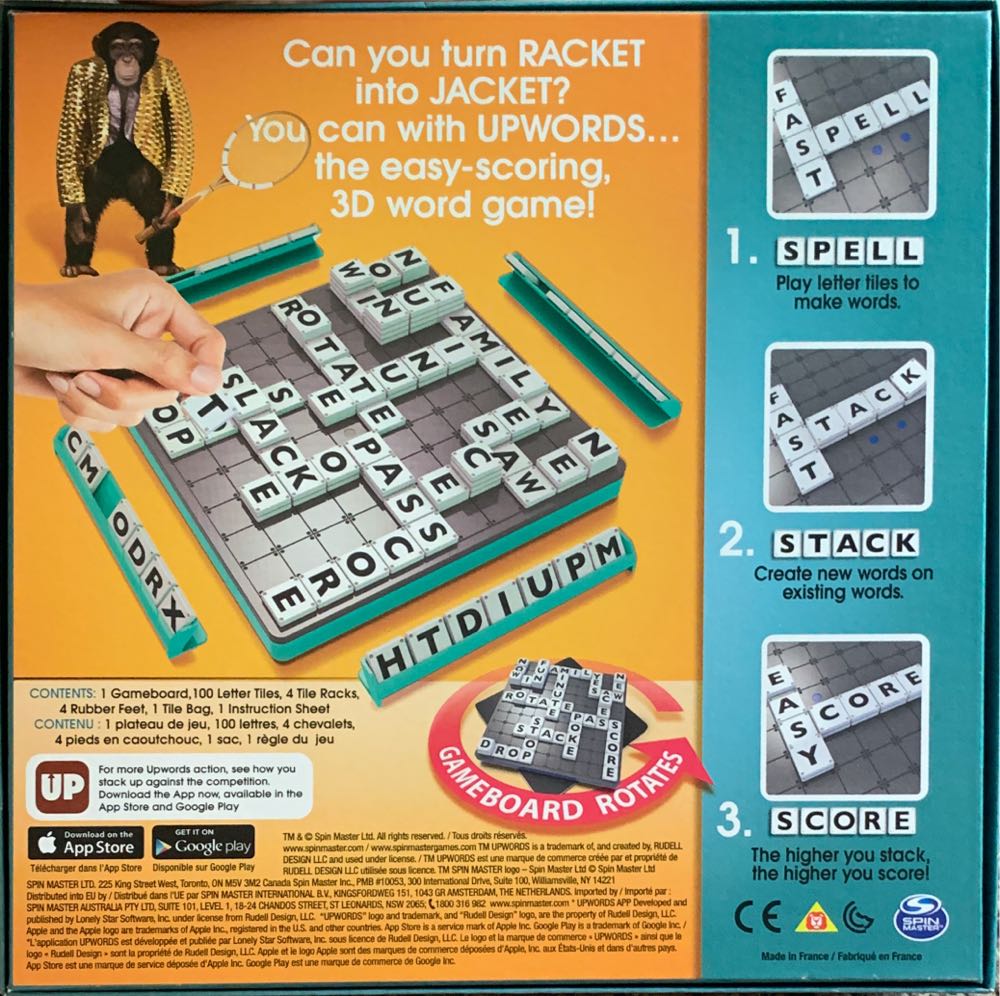 Upwords  (2-4) board game collectible [Barcode 778988263570] - Main Image 2