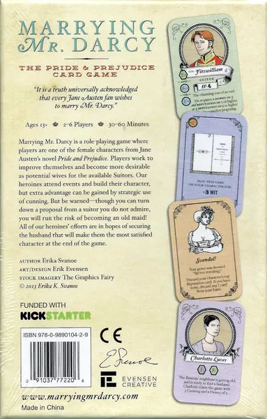 Marrying Mr Darcy  (2-6) board game collectible [Barcode 091037772206] - Main Image 2