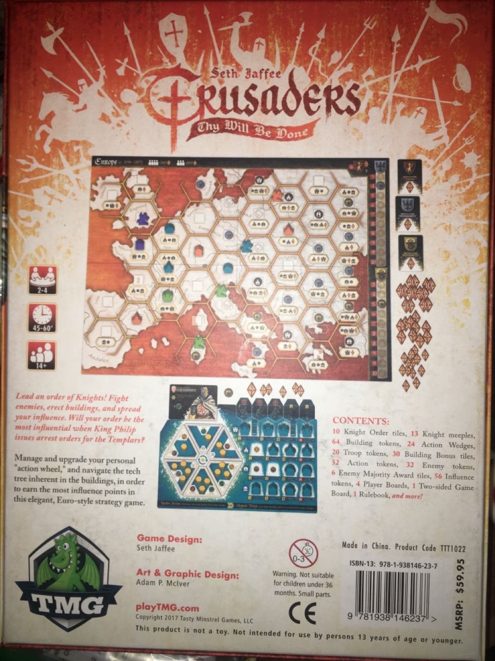 Crusaders: Thy Will Be Done  (2-4) board game collectible [Barcode 9781938146237] - Main Image 2