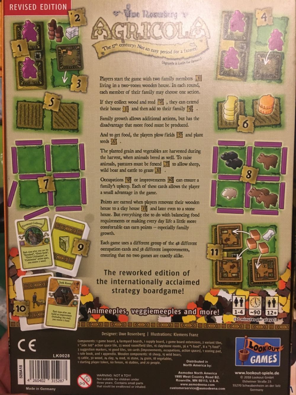 Agricola: Revised Edition  (1-4) board game collectible [Barcode 4260402315287] - Main Image 2