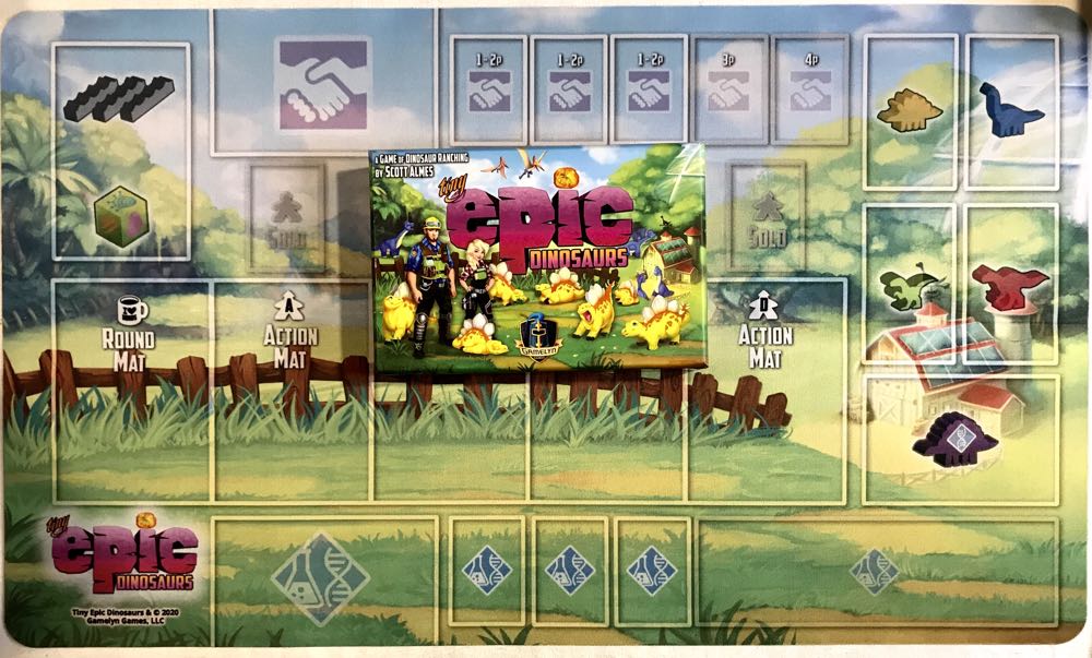 Tiny Epic Dinosaurs: Game Mat  (1-4) board game collectible [Barcode 728028482812] - Main Image 2