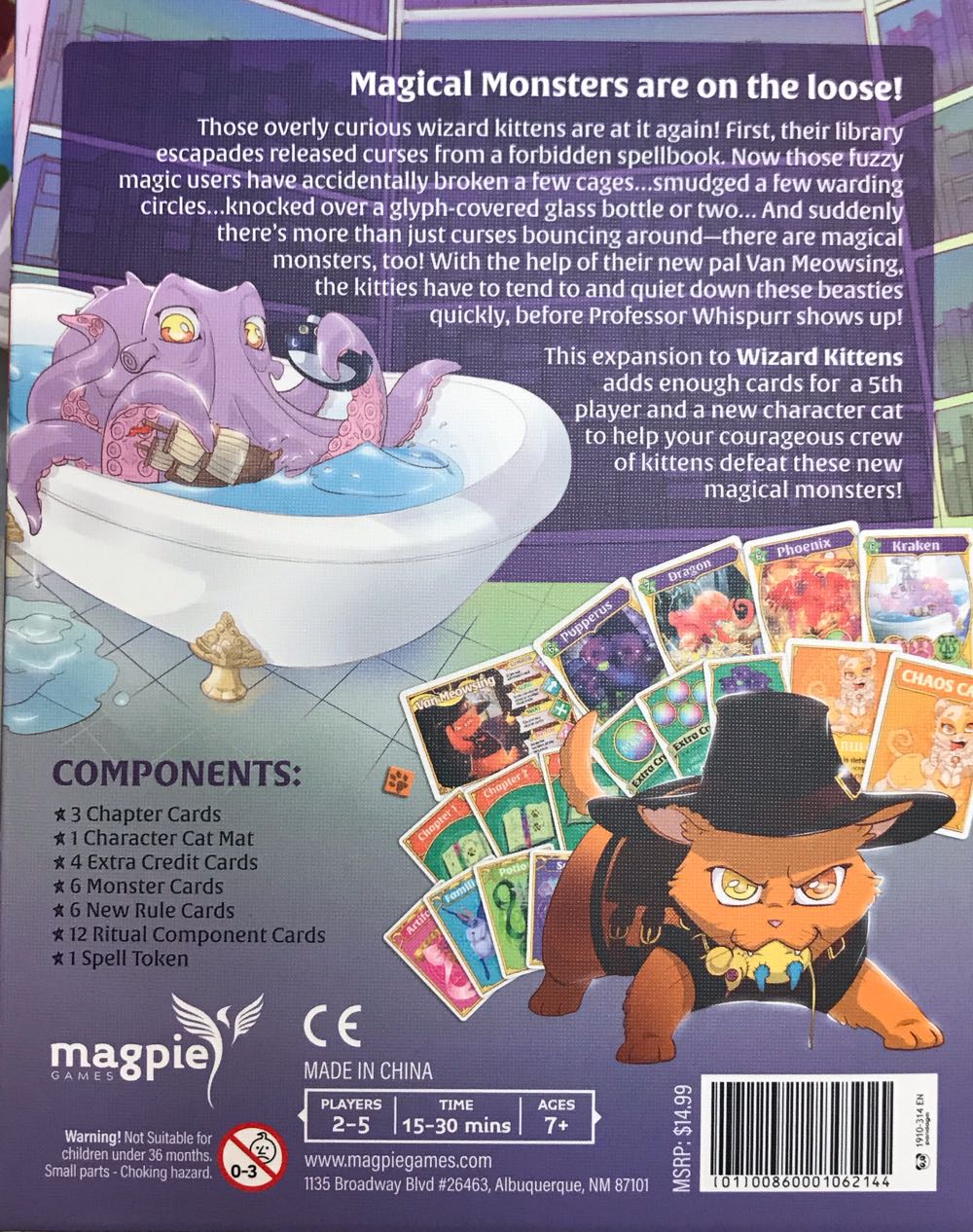 Wizard Kittens: Magical Monsters  (2-5) board game collectible [Barcode 0100860001062144] - Main Image 2