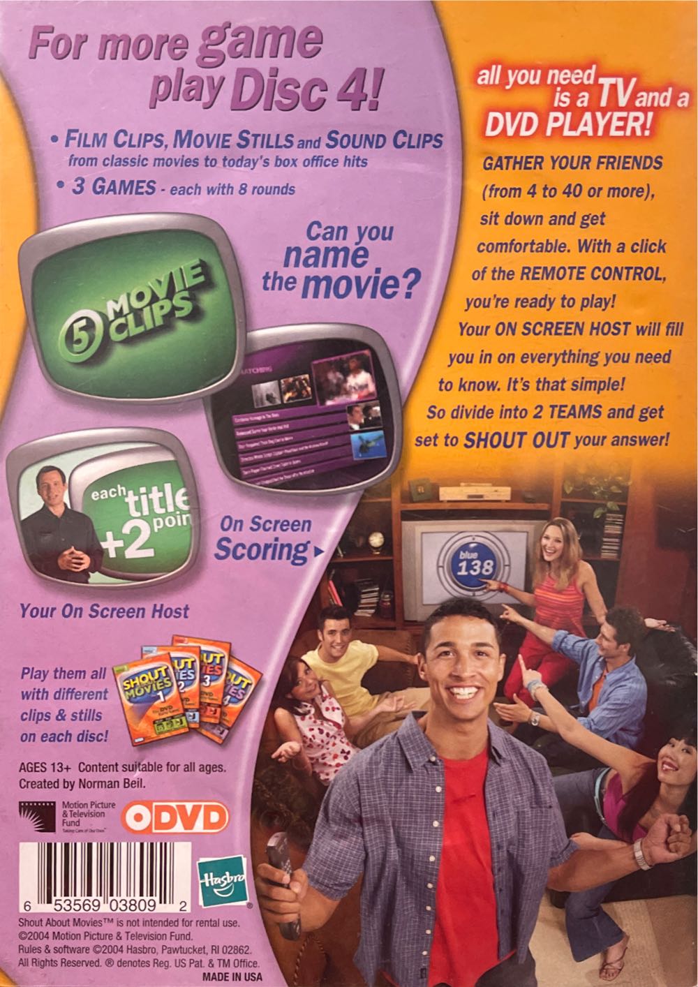 Shout About Movies (Disc 4)  (2+) board game collectible [Barcode 653569038092] - Main Image 2