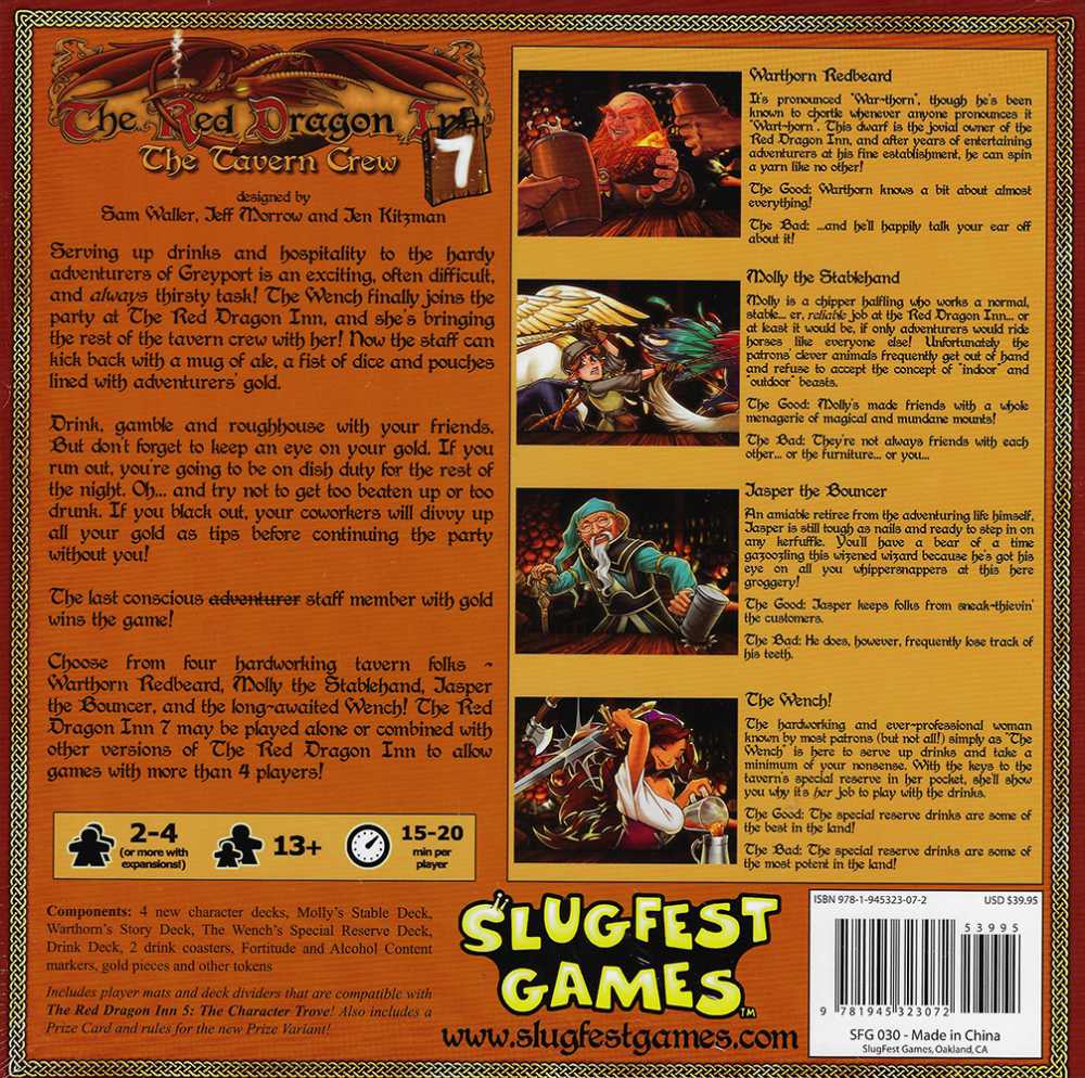The Red Dragon Inn 7  (2-4) board game collectible [Barcode 9781945323072] - Main Image 2