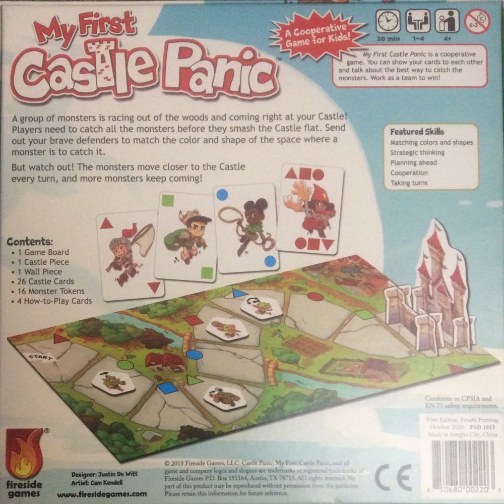 My First Castle Panic  (1-4) board game collectible [Barcode 850680002203] - Main Image 2