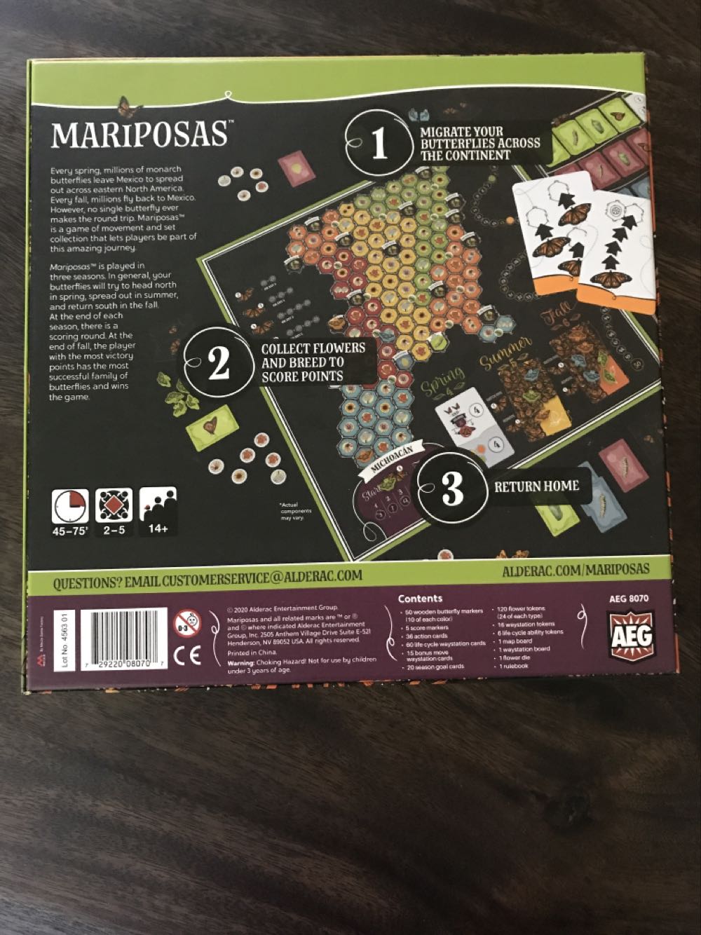 Mariposas  (2-5) board game collectible [Barcode 729220080707] - Main Image 2