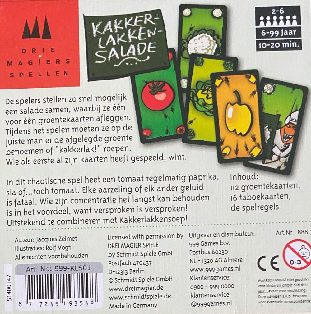 Kakkerlakkensalade  (2-6) board game collectible [Barcode 8717249193548] - Main Image 2