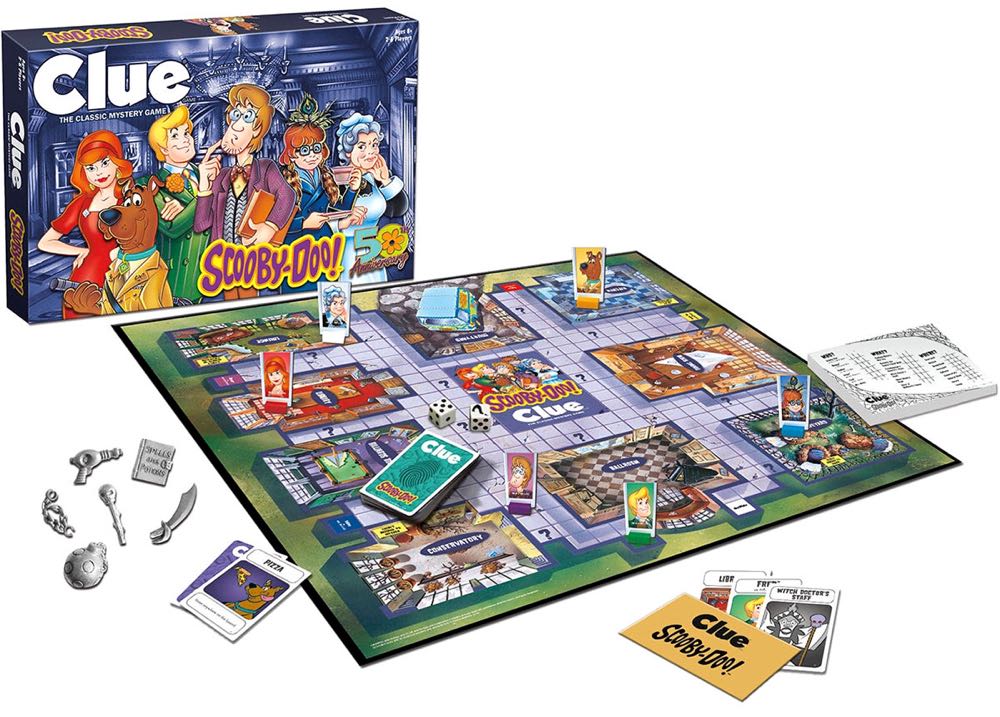 Clue TV: Clue® SCOOBY-DOO! 50th ANNIVERSARY Edition  (2-6) board game collectible [Barcode 700304151858] - Main Image 2